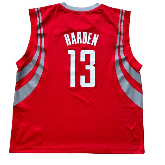 Adidas‎ Houston Rockets James Harden Red Jersey #13 Size XLarge NBA Basketball - Picture 1 of 7